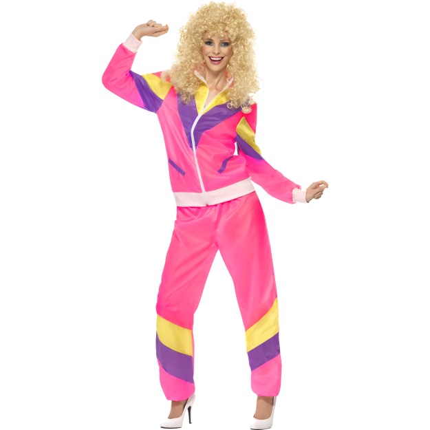 39660 - 80\'S Height Of Fashion Shell Suit Costume, Pink
